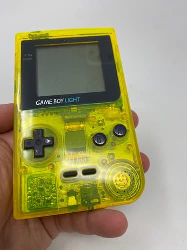 Nintendo GameBoy Light Game Boy GB Console Clear Yellow Toys R Us Limited Model — photo 4