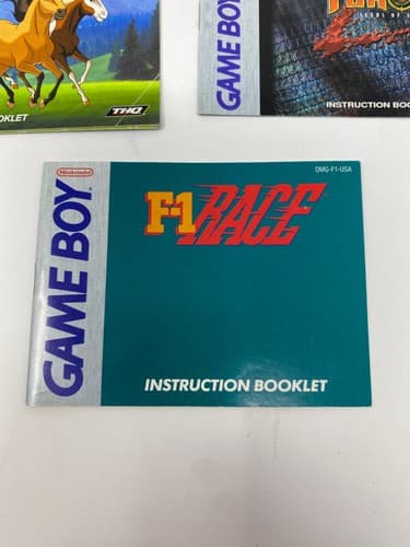 Lot of 5 GameBoy, Gameboy Color & Gameboy Advance Manuals F-1 Space Turok Spirit — photo 2