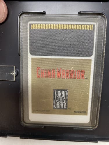 Vintage TurboGrafx 16 China Warrior 1989 NEC Video Game Cartridge CIB Complete — photo 9