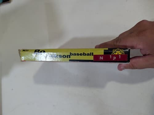 Bo Jackson Baseball (Data East, 1991) NES Game w/ Box & Manual ~ Tested, Working — photo 3