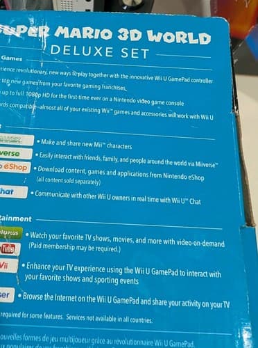Nintendo Wii U 32 GB Super Mario 3D World Deluxe Set Console CIB Tested w/ Games — photo 5