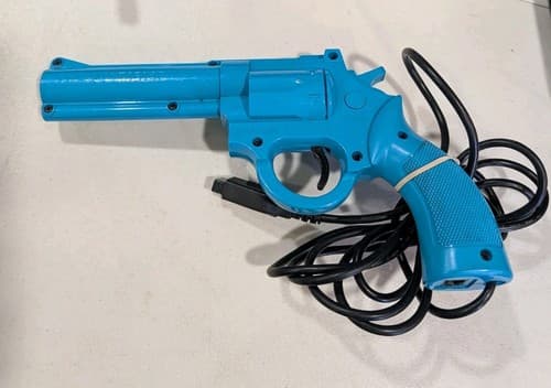 The Justifier Sega Genesis Sega CD Light Gun Lethal Enforcers Konami Blue Tested