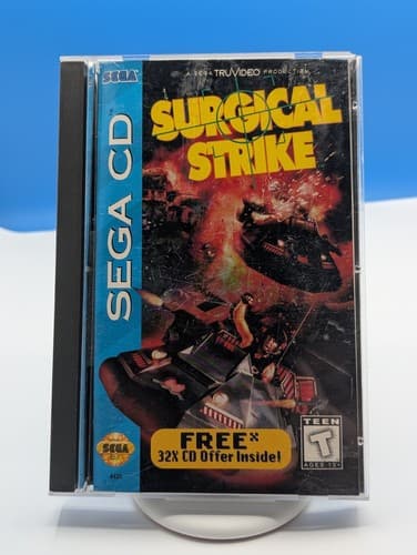 Surgical Strike Sega CD Complete Tested Working