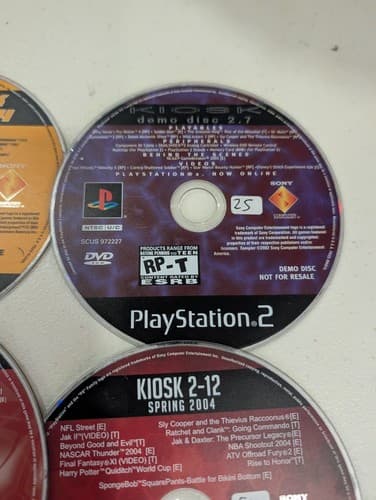 Lot of 5 Sony PlayStation 2 PS2.Kiosk & Merchandise Discs Rare — photo 7