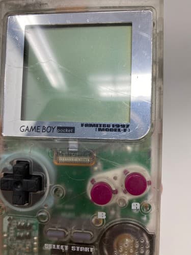 GameBoy Pocket Skeleton Famitsu Model-F Console Japan - Tested Working JPN — photo 7