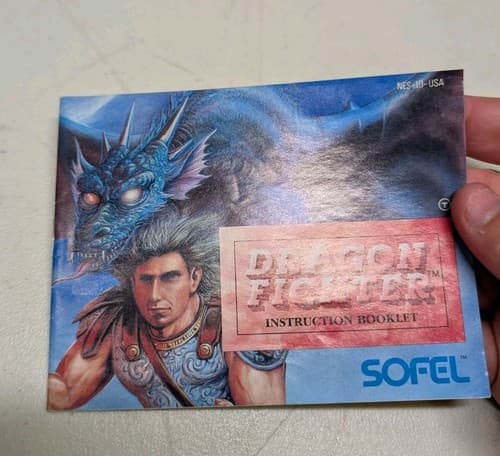 Dragon Fighter NES Manual Only Authentic Rare Very Good — photo 2