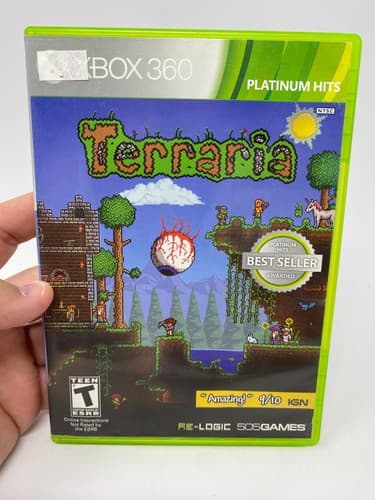 Microsoft Xbox 360 Terraria Xbox Video Game Complete CIB