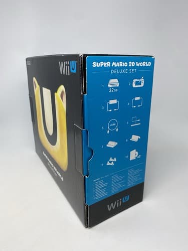 Nintendo Wii U Black Super Mario 3D World Deluxe Set Console/W Controllers — photo 6