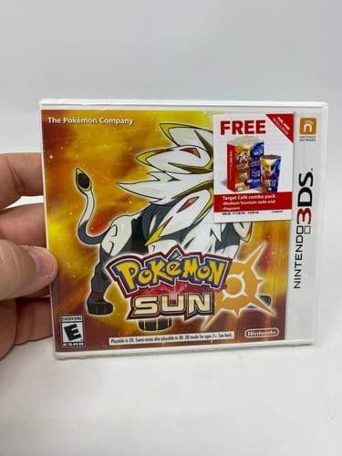 Pokemon Sun Nintendo 3DS NEW SEALED Target Cafe Combo Pack Promo Sticker 2016