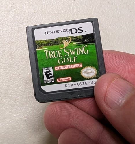 True Swing Golf (Nintendo DS) Not for Resale NFR Kiosk Demo Cart, tested — photo 2