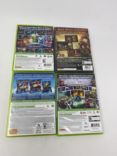 Microsoft Xbox 360 LEGO Game Bundle Lot of 4 Marvel Dimensions Indiana Batman — photo 2