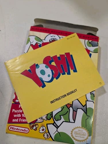 Nintendo Yoshi NES Complete in Box (CIB) Game Cartridge w/ Manual, No Box Foam — photo 8