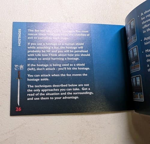 Ninja Five-O GameBoy Advance GBA RARE Authentic Original *MANUAL ONLY* — photo 4