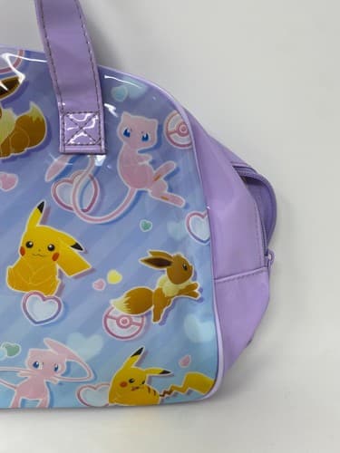 Pokemon Mew Pikachu Eevee Purple Boston Swim Bag Beach Tote Limited Pocket Mon — photo 9