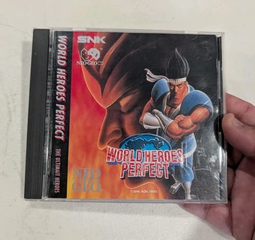 World Heroes Perfect Neo Geo CD US Version Rare, Tested
