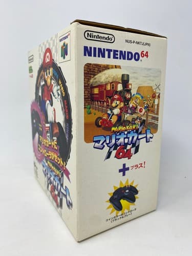 Mario Kart 64 Nintendo N64 Japan Big Box Black Gray Controller Bundle CIB — photo 2