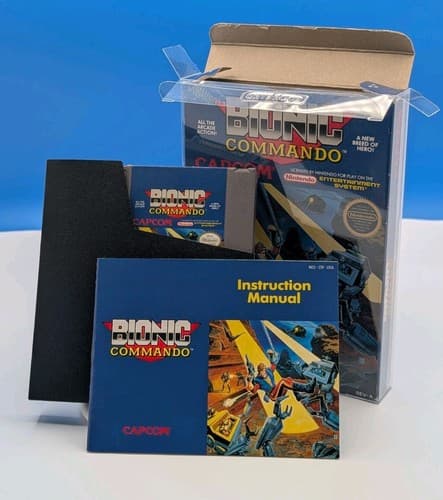 Bionic Commando (Nintendo NES, 1988) Complete CIB Tested Authentic — photo 4