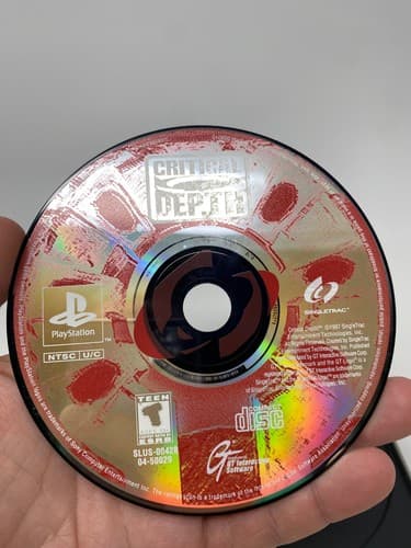 Critical Depth - PS1 PS2 Playstation 1 2 Tested Working Game Rare w manual READ — photo 6