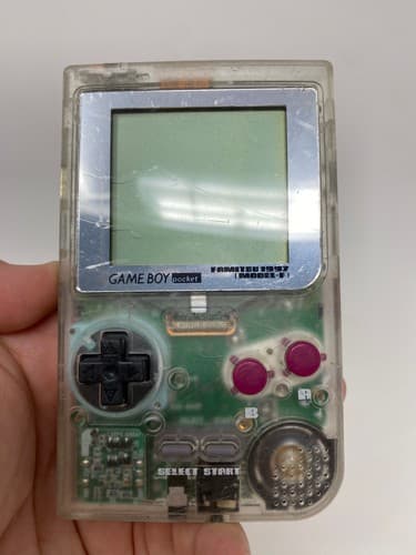 GameBoy Pocket Skeleton Famitsu Model-F Console Japan - Tested Working JPN — photo 4