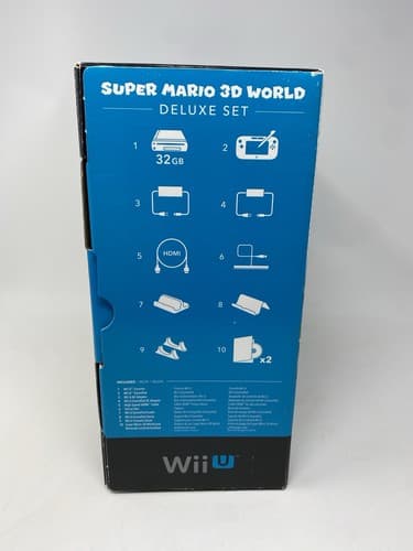 Nintendo Wii U Black Super Mario 3D World Deluxe Set Console/W Controllers — photo 7