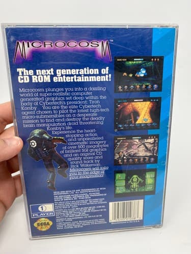 Microcosm (Sega CD) CIB Complete w/ Case Manual & Reg Card — photo 6