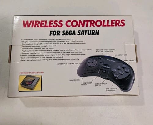 Docs Wireless Controllers Sega Saturn Complete Vintage Rare — photo 5