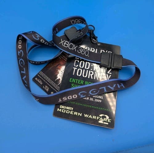 Halo 3 ODST Xbox 360 Promotional Black Lanyard Chain Promo W/ COD MW 2 — photo 8