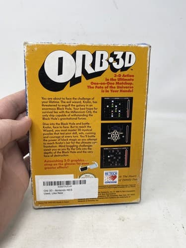 ORB-3D (Nintendo Entertainment System, 1990) GAME+BOX+MANUAL — photo 6