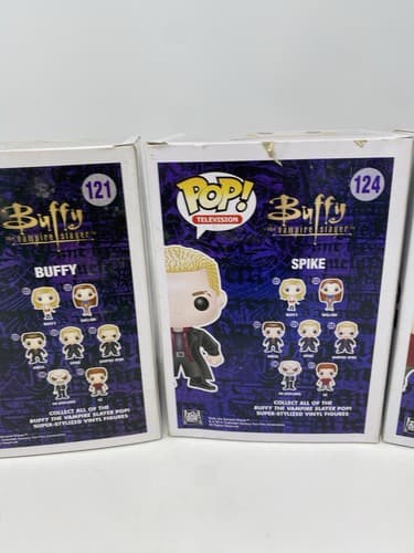 Funko Pop! Buffy the Vampire Slayer Spike #124 Buffy #121 Oz #127 Original New — photo 8