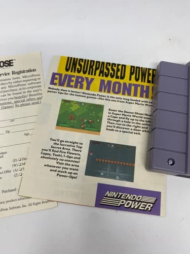 Super Strike Eagle (Super Nintendo Entertainment System, 1993) Cart & Inserts — photo 9