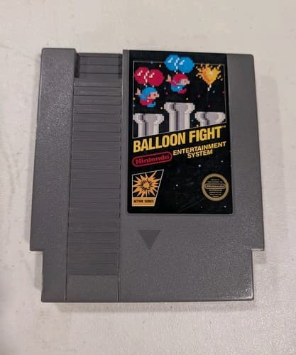 Balloon Fight NES Nintendo 5 Screw Tested/Working Authentic