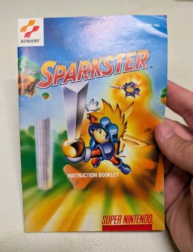 Sparkster Super Nintendo SNES Manual Instruction Booklet Only - Original, Rare — photo 2