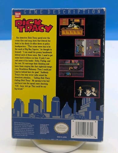 Dick Tracy NES (Nintendo Entertainment System, 1990) Complete CIB, Tested — photo 3
