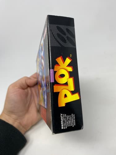 Plok! Super Nintendo SNES 1993 CIB Box Manual Tray Registration Inserts Tested — photo 3