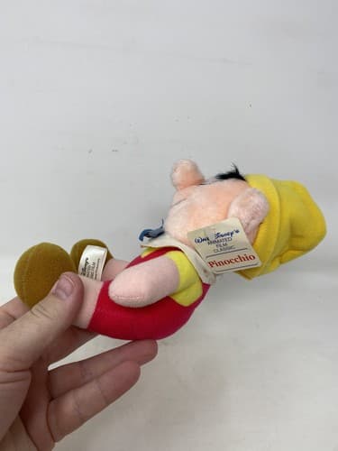 Vtg Pinocchio Walt Disney's Productions Classic Plush Stuffed Doll Toy 8" NOS — photo 2