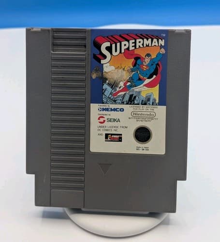Superman NES Game (Nintendo Entertainment System) NES Cartridge & Manual — photo 3