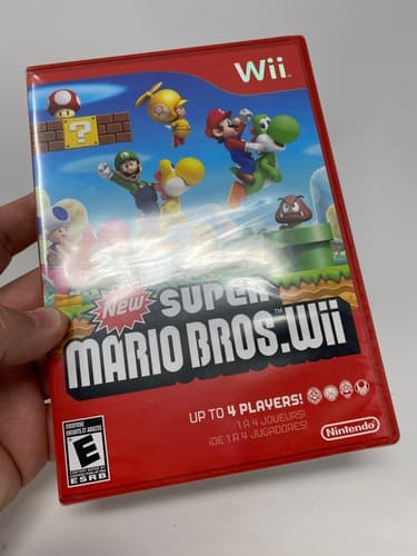 New Super Mario Bros. Wii Red Case New Factory Sealed Nintendo Wii Game 2009 — photo 5
