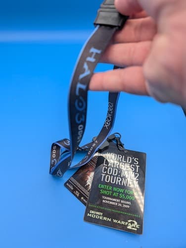 Halo 3 ODST Xbox 360 Promotional Black Lanyard Chain Promo W/ COD MW 2 — photo 7