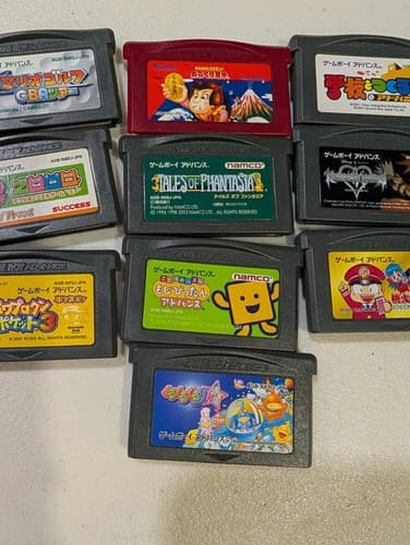Lot of 10 GBA Japanese Games - Kingdom Hearts, Tales Of Phantasia, Mario Golf — photo 3