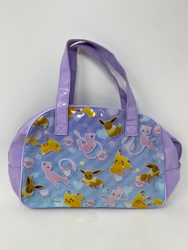 Pokemon Mew Pikachu Eevee Purple Boston Swim Bag Beach Tote Limited Pocket Mon — photo 6