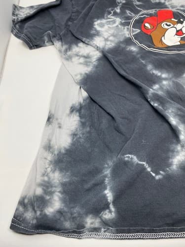 Buc-ee's “Just Here for the Snacks” Black/white Tie Dye T-Shirt Unisex Mens XL — photo 5