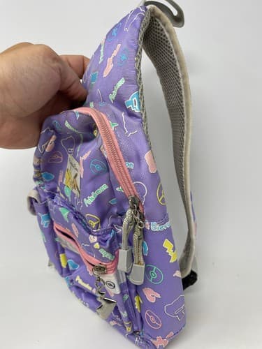 Pokemon Crossbody Sling Backpack Purple Pikachu Eevee Pocket Monsters Eievui — photo 8