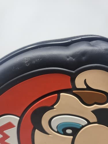 Mario Face Carry Case Travel Case Nintendo Leather Black Accessory — photo 6