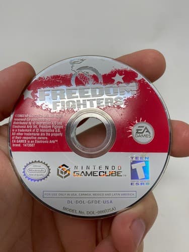 Freedom Fighters Nintendo GameCube 2003 GC Disc Only Tested — photo 2