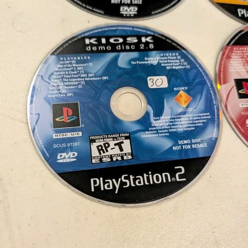 Lot of 5 Sony PlayStation 2 PS2.Kiosk & Merchandise Discs Rare — photo 2
