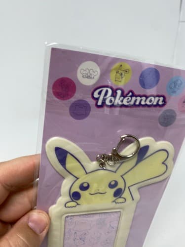 Pokemon Pikachu female photo case 6" ID badge holder keychain Namco — photo 5