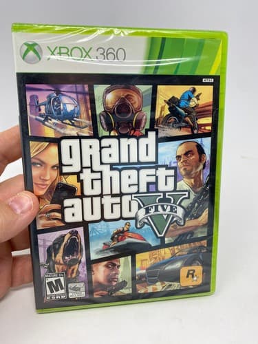 Grand Theft Auto V GTA 5 Microsoft Xbox 360 NEW Factory Sealed NTSC First Print