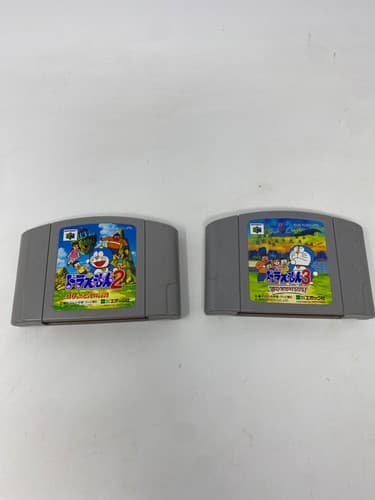Doraemon 2 & 3 Nintendo 64 N64 Japanese Import Game Lot 2 Cartridges NTSC-J