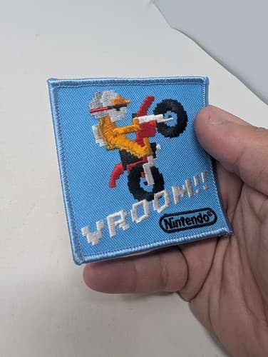 Excitebike Promo Patch Vroom Nintendo Promo Rare Blue — photo 5
