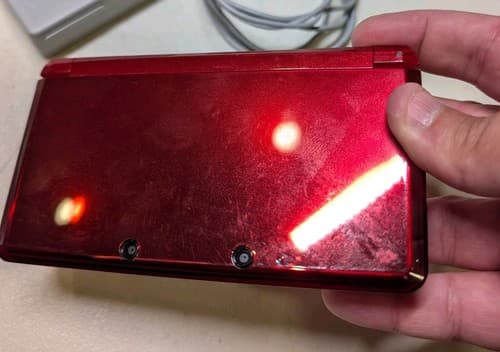 Nintendo 3DS Flame Red Handheld Console System, Tested With Charger — photo 4